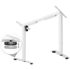 Motorised Standing Desk Frame (71-121cm Tall, With Memory And Alarm Functions) - Computer Desk, Standing Desk, PC Desk - White -Office Furniture Store 11952690 5