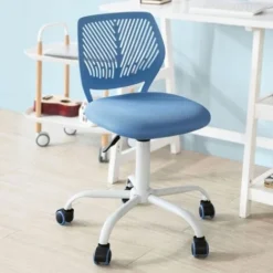 SoBuy Adjustable Swivel Office Chair Desk Chair Study Chair,FST64-BL