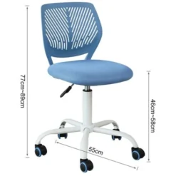 SoBuy Adjustable Swivel Office Chair Desk Chair Study Chair,FST64-BL -Office Furniture Store 12646998 4