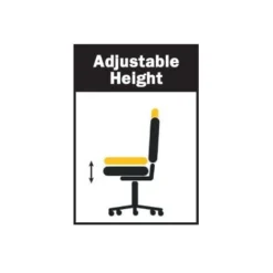 Lincoln Draughtsmans Chair Fixed Royal Blue Fabric -Office Furniture Store 12727404 4