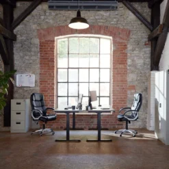 Motorised Standing Desk Frame (58 - 123cm Tall, With Memory And Alarm Functions) - Computer Desk, Standing Desk, PC Desk - White -Office Furniture Store 12972434 3