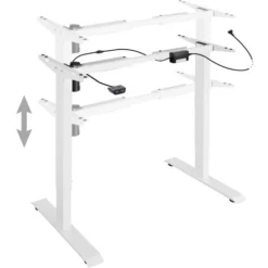 Motorised Standing Desk Frame (71 To 121cm Tall) - Computer Desk, Standing Desk, PC Desk - White -Office Furniture Store 13458006 3