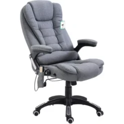 Cherry Tree Furniture Executive Recline Extra Padded Office Chair (Massage, Grey Fabric) -Office Furniture Store 14629607 5