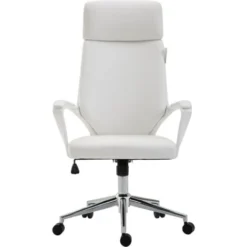 Cherry Tree Furniture High Back Modern Design PU Leather Swivel Office Chair Computer Desk Chair (White) 7 Cherry Tree Furniture High Back Modern Design PU Leather Swivel Office Chair Computer Desk Chair (White) -Office Furniture Store 15173900 3