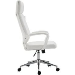 Cherry Tree Furniture High Back Modern Design PU Leather Swivel Office Chair Computer Desk Chair (White) 8 Cherry Tree Furniture High Back Modern Design PU Leather Swivel Office Chair Computer Desk Chair (White) -Office Furniture Store 15173900 4