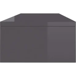 Monitor Stand High Gloss Grey 100x24x13 Cm Engineered Wood VidaXL -Office Furniture Store 16970013 5