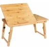 Casaria Folding Laptop Table Desk Adjustable Lapdesk PC Desktop Notebook Bamboo Bed Sofa Tray Drawing Writing Working