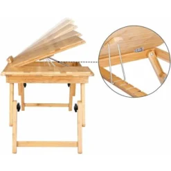 Casaria Folding Laptop Table Desk Adjustable Lapdesk PC Desktop Notebook Bamboo Bed Sofa Tray Drawing Writing Working 8 Casaria Folding Laptop Table Desk Adjustable Lapdesk PC Desktop Notebook Bamboo Bed Sofa Tray Drawing Writing Working -Office Furniture Store 17462246 4