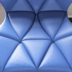 Geo Office Chair Faux Leather Adjustable Computer Desk Chair Padded Swivel Seat, Blue -Office Furniture Store 17767053 4