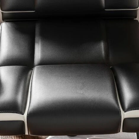 Henderson Office Chair Faux Leather Adjustable Ergonomic Executive Computer Desk Chair Swivel Seat, Black & White 4 Henderson Office Chair Faux Leather Adjustable Ergonomic Executive Computer Desk Chair Swivel Seat, Black & White - Image 4