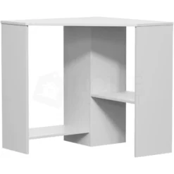 Hetton Corner Computer Desk 2 Shelf PC Workstation Shelves Storage Home Office Table, White 9 Hetton Corner Computer Desk 2 Shelf PC Workstation Shelves Storage Home Office Table, White -Office Furniture Store 17767065 5