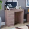 Riano Dressing Table 3 Drawer Makeup Vanity Computer Desk, Walnut