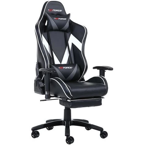 GTFORCE FORMULA GREY LEATHER RACING SPORTS OFFICE CHAIR IN BLACK AND GREY 3 GTFORCE FORMULA GREY LEATHER RACING SPORTS OFFICE CHAIR IN BLACK AND GREY - Image 3