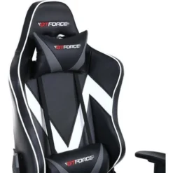 GTFORCE FORMULA GREY LEATHER RACING SPORTS OFFICE CHAIR IN BLACK AND GREY 9 GTFORCE FORMULA GREY LEATHER RACING SPORTS OFFICE CHAIR IN BLACK AND GREY -Office Furniture Store 18220763 5