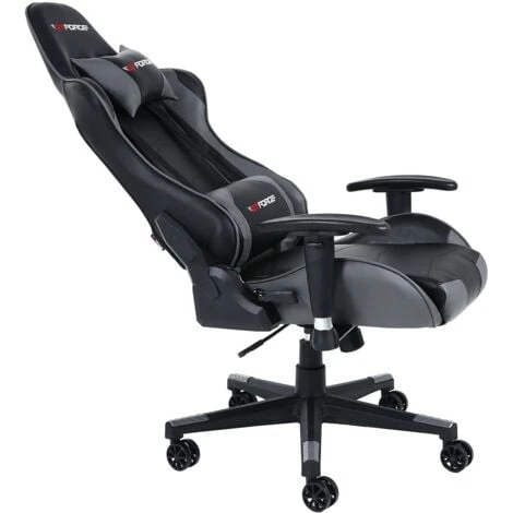 GTFORCE PRO FX LEATHER RACING SPORTS OFFICE CHAIR IN BLACK AND WHITE 4 GTFORCE PRO FX LEATHER RACING SPORTS OFFICE CHAIR IN BLACK AND WHITE - Image 4