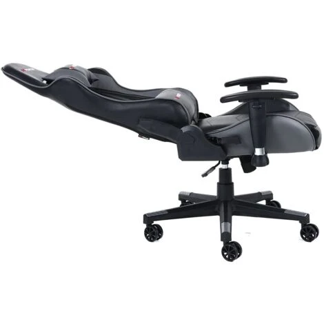 GTFORCE PRO FX LEATHER RACING SPORTS OFFICE CHAIR IN BLACK AND WHITE 5 GTFORCE PRO FX LEATHER RACING SPORTS OFFICE CHAIR IN BLACK AND WHITE - Image 5