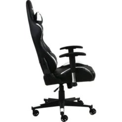 GTFORCE PRO GT LEATHER RACING SPORTS OFFICE CHAIR IN BLACK AND WHITE -Office Furniture Store 18220803 3
