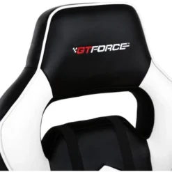 GTFORCE TURBO WHITE LEATHER RACING SPORTS OFFICE CHAIR IN BLACK AND BLUE 9 GTFORCE TURBO WHITE LEATHER RACING SPORTS OFFICE CHAIR IN BLACK AND BLUE -Office Furniture Store 18220830 5