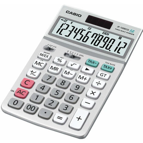 Casio JF-120ECO 12 Digit ECO Calculator 1 Casio JF-120ECO 12 Digit ECO Calculator