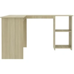 L-Shaped Corner Desk Sonoma Oak 120x140x75 Cm Engineered Wood VidaXL -Office Furniture Store 18805627 5
