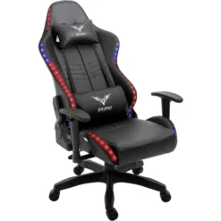 Cherry Tree Furniture VIRIBUS X1 Office Gaming Chair With 12-Colour LED Light Black -Office Furniture Store 18828350 3