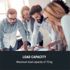 Oneconcept Multidesk Height-adjustable Desk Manual 73-123 Cm Height White -Office Furniture Store 19161845 4