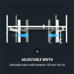 Oneconcept Multidesk Height-adjustable Desk Manual 73-123 Cm Height White -Office Furniture Store 19161845 5