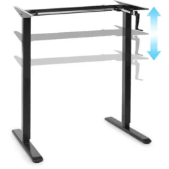 Oneconcept Multidesk Height-adjustable Desk Manual 73-123 Cm Height Black