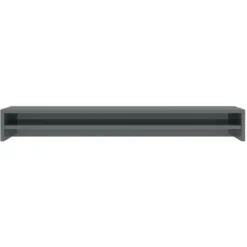 Hommoo Monitor Stand High Gloss Grey 100x24x13 Cm Chipboard VD31370 -Office Furniture Store 20579721 4
