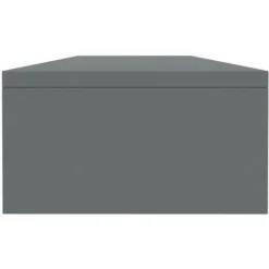 Hommoo Monitor Stand High Gloss Grey 100x24x13 Cm Chipboard VD31370 -Office Furniture Store 20579721 5