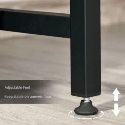 HOMCOM Two-Tier Writing Desk Metal Frame Smooth Shelves W/ Storage Shelf Multicolor 9 HOMCOM Two-Tier Writing Desk Metal Frame Smooth Shelves W/ Storage Shelf Multicolor -Office Furniture Store 27349989 5