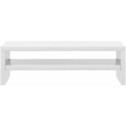 Monitor Stand High Gloss White 42x24x13 Cm Chipboard 8 Monitor Stand High Gloss White 42x24x13 Cm Chipboard -Office Furniture Store 29797279 4
