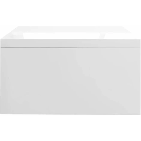 Monitor Stand High Gloss White 42x24x13 Cm Chipboard 5 Monitor Stand High Gloss White 42x24x13 Cm Chipboard - Image 5