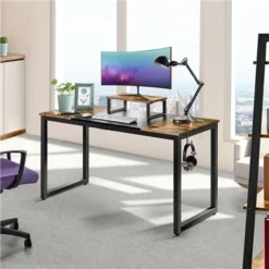 Yaheetech Computer Desk Home Office Table Wooden Desk Study Desk Simple PC Table Workstation -Office Furniture Store 31654892 3
