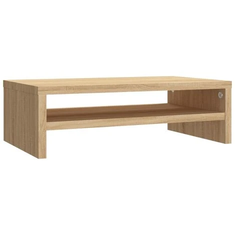 Monitor Stand Sonoma Oak 42x24x13 Cm Chipboard 2 Monitor Stand Sonoma Oak 42x24x13 Cm Chipboard - Image 2