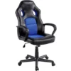 Yaheetech Gaming Chair High Back Ergonomic Racing Chair Office Reclining Chair Swivel Chair, Blue