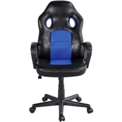 Yaheetech Gaming Chair High Back Ergonomic Racing Chair Office Reclining Chair Swivel Chair, Blue -Office Furniture Store 33037638 3