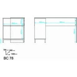 OUT & OUT Vola White Corner Computer Desk -Office Furniture Store 33860873 5