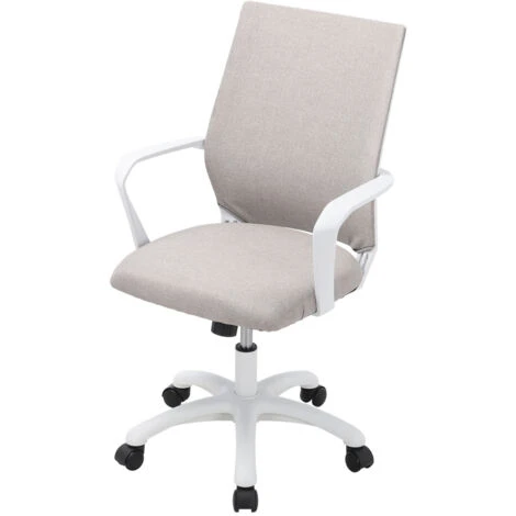 Livingandhome Fabric Office Chair, Khaiki 4 Livingandhome Fabric Office Chair, Khaiki - Image 4