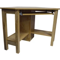 HORNER - Corner Office Desk / Computer Workstation - Oak