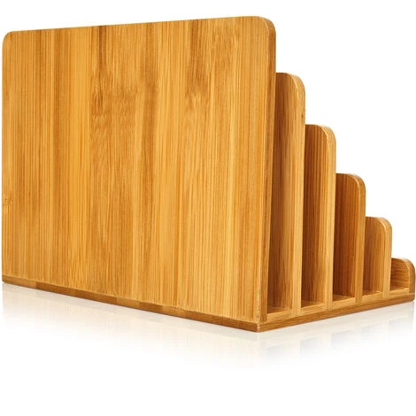 Blumfeldt Letter Tray With 5 Compartments DIN A4 25x17.5x16cm Standing Or Lying Bamboo 5 Blumfeldt Letter Tray With 5 Compartments DIN A4 25x17.5x16cm Standing Or Lying Bamboo - Image 5