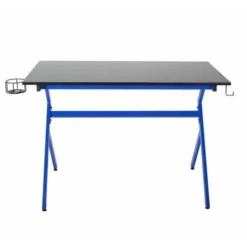 Neo Blue Ergonomic Gaming Desk With Headphone Hook -Office Furniture Store 40193631 3