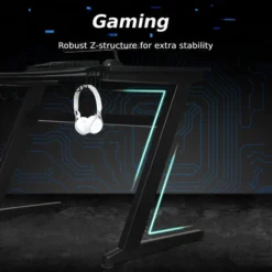 Gaming Computer Desk Ergonomic Racing Table Workstation W/Cup & Headphone Holder -Office Furniture Store 41019525 3