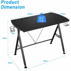 Modern Computer Desk Wooden Writing Table Home Office Y-shaped Workstation -Office Furniture Store 41019529 5