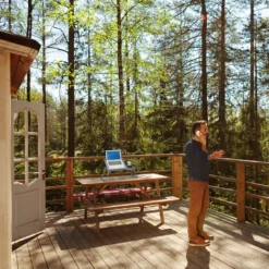 Relaxdays Height-adjustable Laptop Tray, Foldable, Tilting Top, Bed Desk, Couch Knee Table, Multipurpose, MDF, Grey -Office Furniture Store 41944419 3