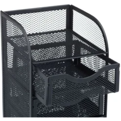 Relaxdays Desk Organizer, Metal Mesh Storage Box, File Sorter, HWD 21 X 12.5 X 13 Cm, Black 8 Relaxdays Desk Organizer, Metal Mesh Storage Box, File Sorter, HWD 21 X 12.5 X 13 Cm, Black -Office Furniture Store 42504997 4