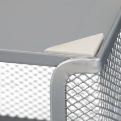 Relaxdays 3-Piece Metal Stationery Desk Organizer, Mesh, Note Box, Pen Holder And Paperclip Tray, Silver -Office Furniture Store 42505006 5