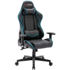 GTFORCE EVO Z RACING RECLINING SWIVEL OFFICE GAMING COMPUTER PC LEATHER CHAIR BLUE -Office Furniture Store 44638607 3