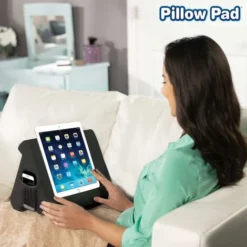 Pillow Pad Multi-Angle Soft Tablet Stand, Charcoal Black -Office Furniture Store 46459445 3