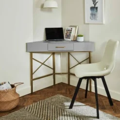 Marie Corner Desk - Grey -Office Furniture Store 47467529 4